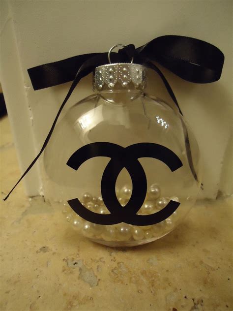 chanel inspired christmas ornaments|Chanel gift with purchase bag.